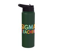 Sigma Teacher Bold Colorful Typography Stainless Steel Insulated Water Bottle