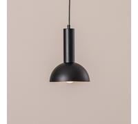 SIGMA Vitrum cupola S pendant light, black, semi-circular, Ø 19 cm