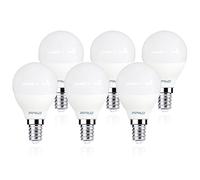 Sigmaled lighting, 6 Pack E14 Base 6W (50W) 550 Lumens Neutral White Light 4000K Small Globe LED Light Bulbs G45 P45