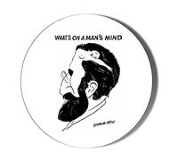 Sigmund Freud What's ON A Man's Mind White 6 x 70mm Large Vinyl Stickers Pack of 6