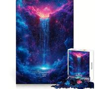 Sign Aquarius Waterfall Jigsaw Puzzles for Teenagers 1000 Mind Exercise Toy Home Activity Precision Cut Wall Art Decor 38x26cm