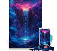 Sign Aquarius Waterfall Jigsaw Puzzles for Teenagers 1000 Mind Exercise Toy Home Activity Precision Cut Wall Art Decor 38x26cm