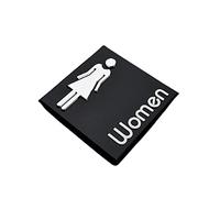 Sign Bathroom Toilet Door,Creative Wall Stickers Wc Indication Signage,Acrylic Plates Men Women House Number Prompt Plaque