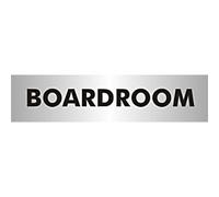 Sign Boardroom Adhesive Acrylic 4.5 x 19 cm