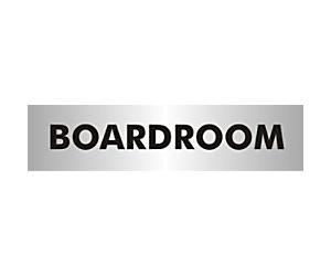 Sign Boardroom Adhesive Acrylic 4.5 x 19 cm