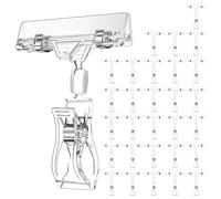 Sign Clip, 20Pcs Label Holders Sign Clip Plastic Clear Rotatable Clips Merchandise Display Price Tag Clamp