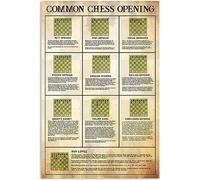 Sign Common Chess Opening Tin Sign Retro Poster For Man Cave Kitchen Home Pub S