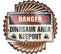 Sign Danger Dinosaur Area Keep Out, Car Banner Windshield Rock Band