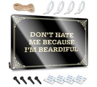 Sign Don't Hate Me Because I'm Beardiful/Patio Open Decor For
