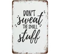 Sign Don'T Sweat The Small Stuff Door Metal Sign Plaque Poster 8X12 Inch