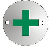 Sign First Aid Adhesive Aluminium