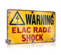 Sign For Bedroom Door Electrical Hazard Warning Sign Tin Metal Signs Decor Beer Signs For Man Cave(20X30CM)