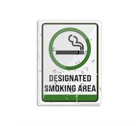 Sign For Door Acrylic Plastic Designated Smoking Area Sign Sign For Office Restaurants Hotels Supermarket Supplies 6 By 8 Inch