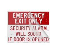 Sign For Door Acrylic Plastic Emergency Exit Only Sign Sign For Office Restaurants Hotels Supermarket Supplies 6 By 8 Inch