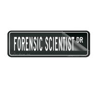 Sign For Door Acrylic Plastic Forensic Scientist Dr Vintage Signs Self-Adhesive Sign For Office Restaurants Hotels Supermarket Supplies 10 By 3 Inch