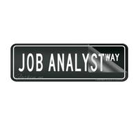 Sign For Door Acrylic Plastic Job Analyst Way Vintage Signs Sign With Adhesive 10" X 3" Easy To Install And Highly Visible For Office And Business Highly Visible
