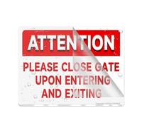 Sign For Door Acrylic Plastic Keep Gate Closed Upon Enter And Exit Close Gate Attention Sign For Office Restaurants Hotels Supermarket Supplies 6 By 8 Inch
