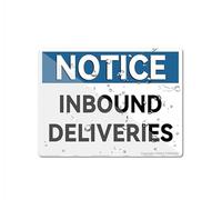 Sign For Door Acrylic Plastic Notice Inbound Deliveries Sign For Office Restaurants Hotels Supermarket Supplies 6 By 8 Inch