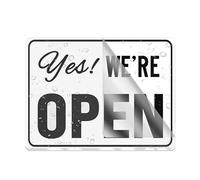 Sign For Door Acrylic Plastic Open Signs Sign With Adhesive 6" X 8" Easy To Install And Highly Visible For Office And Business Highly Visible
