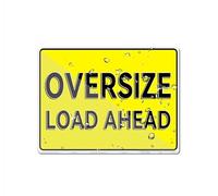 Sign For Door Acrylic Plastic Oversize Load Ahead Sign With Adhesive 6" X 8" Easy To Install And Highly Visible For Office And Business Highly Visible