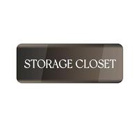 Sign For Door Acrylic Plastic Storage Closet Sign Sign 3" X 9" Fade Resistance Indoor/Outdoor Use