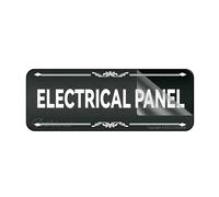 Sign For Door Metal Tin Plastic Electrical Panel Box Wall Or Door Sign Room Decor Indoor & Outdoor Signs For Home Office Work Self-Adhesive On The Back 4×16 Inch