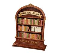 Sign for Read Books of the Year, Modern Motivational Tracker Decoration, Reading Books, Target Display, for Readers, Students, Adults, Home Bookshelf