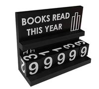 Sign for reading books this year, bookshelf decoration for recording the books read, desk accessories for office, living room, classroom, reader, writer, book lover