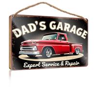 Sign Front Door Decor Dad's Garage Expert Service & Repair Teen Stuff No Solociting Signs(15X28CM)