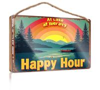 Sign Front Door Decor Enjoy Our Happy Hour Special Today! Teen Stuff No Solociting Signs(20X30CM)
