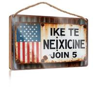 Sign Front Door Decor Join 5 for IKE Te Neixicine Teen Stuff No Solociting Signs(15X28CM)