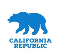 Sign Greeting Welcome to California Republic Wall Decals 36x37.2cm Multiple Size Options Blue