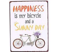 Sign - Happiness is my bicycle and a sunny day