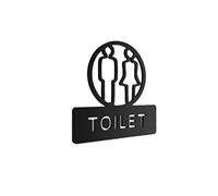 Sign High-end Acrylic Door Sticker Signage,Toilettenschild House Number,WC Bathroom Men Women Indication Plaque Custom Signs