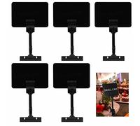 Sign Holder Sign Clip Price Tags Price Holder - Display Clip Stand with Double Sided Reusable Price Label for Restaurant Fruit Shop Promotions Supermarkets, Pack of 5