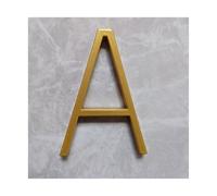 Sign House Numbers,Address Plaques Weatherproof 127mm Golden Floating Modern House Number Gold Door Home Address Numbers For House Digital Outdoor Sign Plates 5 In. #0~9 ABC(A)