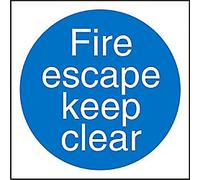 Sign Keep Clear Wall Mounted PVC (Polyvinyl Chloride) 10 x 10 cm