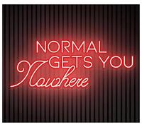 Sign Lamp "Normal Gets You Nowhere"Neon Sign Office Room Interior Decor Studio Bedroom 19.68x8.46in/50x21.5cm(F)