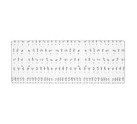 Sign Language Alphabet Computer Desk Pad, Non-Slip Surface Mat for Enhanced Gaming Performance and Office Productivity