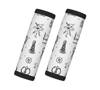 Sign Language Alphabet. Print Car Handle Protectors Luggage Handle Wrap Grips 2 Packs Travel Non Slip Soft Grip
