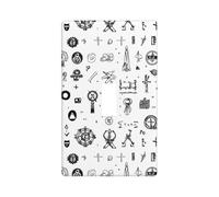 Sign Language Alphabet. Print Decorative Toggle Switch Plate, Wall Cover with Matching Screws for Home and Office