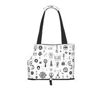 Sign Language Alphabet. Print Pet Tote Bag, Foldable Single Shoulder Pet Carrier For Small Pets Dogs Cats