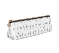 Sign Language Alphabet. Print Students Supplies Higher Capacity Pencil Pouch Pen Case School Travel Office Desk