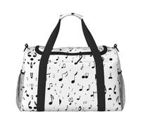 Sign Language Alphabet Travel Bag, Weekender Bags For Women Men For Outdoor Adventures, Ideal For Camping And Hiking, Black, One Size