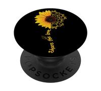 Sign Language - ASL - American Sunflower - Share the Love PopSockets Adhesive PopGrip