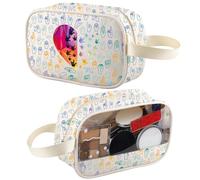 Sign Language Clear Makeup Bag ASL Interpreter Gift for ASL Teacher Student Travel Toiletry Bag Organizer Pouch Cosmetic Bag (Sign Language tm2)