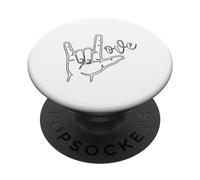 Sign Language "I Love You", Men, Women, Youth PopSockets Adhesive PopGrip