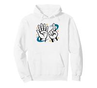Sign Language Interpreter Love Ily Hand Graphic Asl Art Pullover Hoodie
