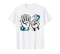 Sign Language Interpreter Love ILY Hand Graphic ASL Art T-Shirt