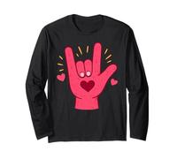 Sign Language Love Gesture ASL Interpreter Long Sleeve T-Shirt